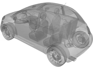 Fiat 500 3D Model