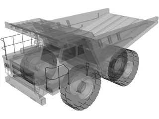 Mine Truck 3D Model