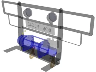 Winch Plate 3D Model