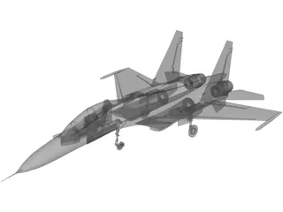 Sukhoi Su-30 3D Model