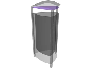 Trash Can 3D Model