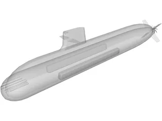 Soyru Class Submarine 3D Model