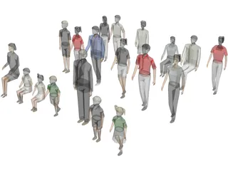 People Collection 3D Model