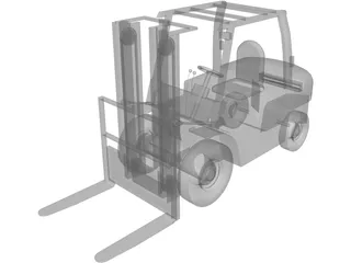 Forklift 54in 3D Model