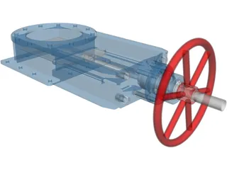 Gate Valve 3D Model