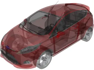 Ford Fiesta 3-door (2009) 3D Model