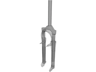 Front Fork Mountain Bike 3D Model