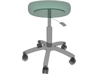 Exam Stool 3D Model