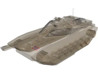 Future Tank 3D Model