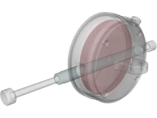 Plunger Dial Indicator 3D Model