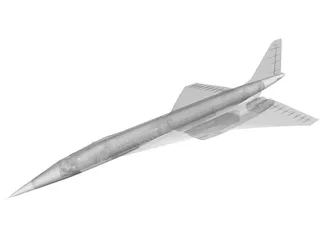 Tupolev Tu-144 3D Model