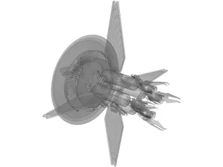 Babylon 5 Earth Force One 3D Model