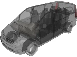 Mercedes-Benz Vito (2005) 3D Model