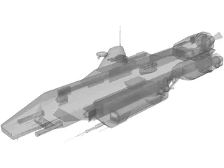 Babylon 5 Earth Force Tempest 3D Model