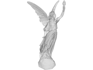 Angel Lucy Classical Statue 3D Model