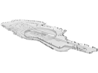 Mugello Racing Circuit 3D Model