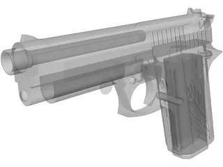 Beretta 9mm 3D Model