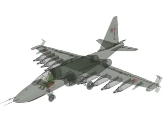 Sukhoi Su-25 Frogfoot 3D Model