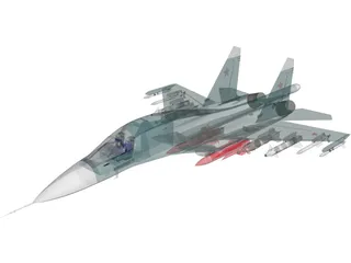 Sukhoi Su-34 Fullback 3D Model