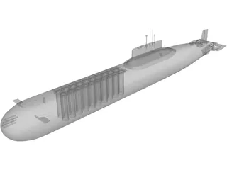 Nuclear Submarine 3D Model