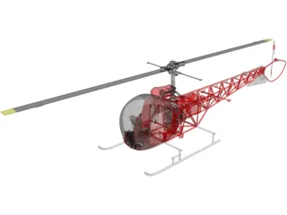 Helicopter 3D Model