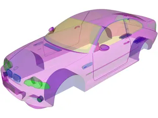 BMW M3 Body 3D Model
