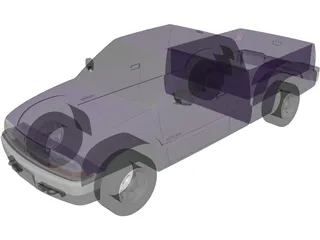 Chevrolet S10 3 Door Extended Cab (1998) 3D Model