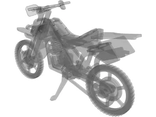 Plywood Motorcycle Enduro 3D Model