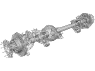 Front Axle F550 3D Model