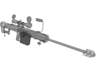 M107 Barrett 3D Model