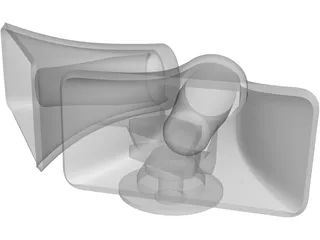 Loudhailer Horn Type 3D Model