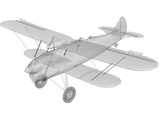 Fiat CR.42 3D Model