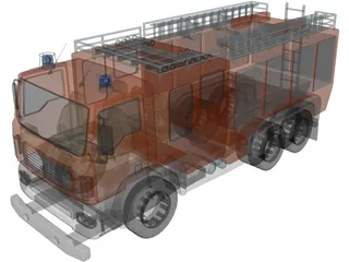 MAN Firetruck 3D Model