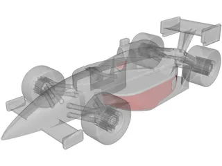 Indy Race Car 3D Model