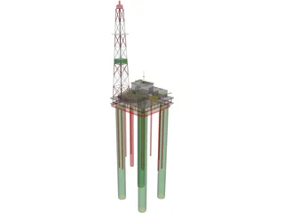 Oil Platform 3D Model