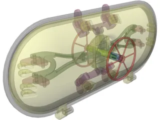 Hatch Pressure Assembly 3D Model