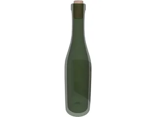 Bottle of Wine 3D Model