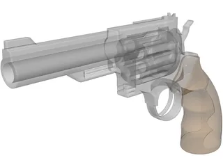 Smith and Wesson Revolver 3D Model