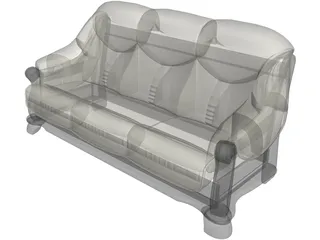 Sofa Leather 3D Model