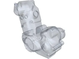 KTM 525EXC 510cc Engine 3D Model