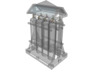 Acetylene 8x41L 3D Model