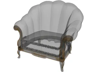 Classic Armchair 3D Model