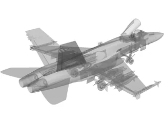 F-18 Hornet 3D Model