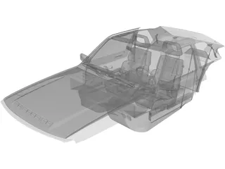 Interior Audi Sport Quattro 3D Model
