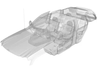Interior Jeep Grand Cherokee 3D Model