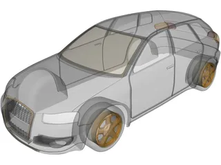 Audi A3 Body 3D Model