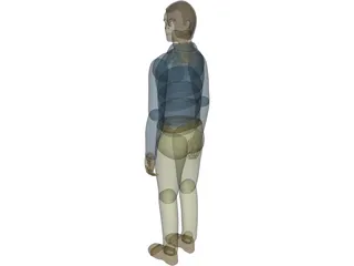 Working Man 3D Model