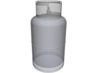 Gas Cylinder 3D Model