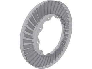 Brake Disc Front AP Racing 355mm 3D Model