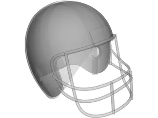 American Football Helmet 3D Model